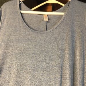 Lularoe blue dry wick perfect t